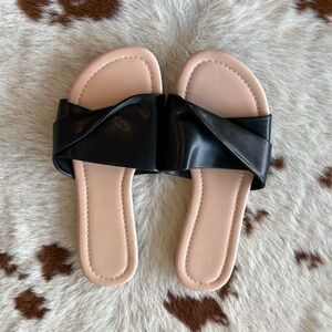 Black Slide Sandals